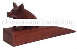 Carved Pig doorstop