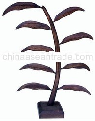 Wooden earring display