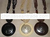 Necklace Resine And Wired Spiral