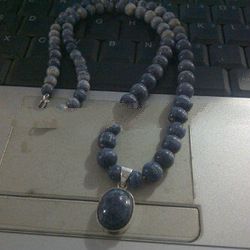 BLUE CORAL ROSARY