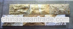 Yellow Palimanan Sandstone Split Face Decorative Color Sand Stone for Indoor and Outdoor