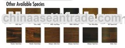 Distressed Flooring-Samples of available colors and specification