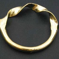 brass bangle cuff Y.308b