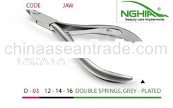 NGHIA SINGLE SPRING CUTICLE NIPPER (D-03)
