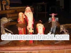 Carved Wooden Santa Claus