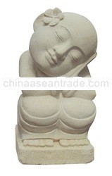 WHITE STONE STATUE WS05
