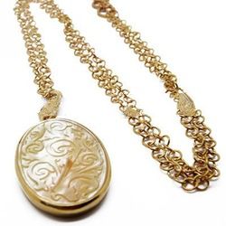 Brass shell necklace (bjns-020)
