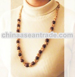 Borneo necklaces, nature agate stones. KA-2-04
