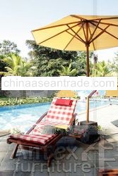 Teak Garden and Outdoor Furniture: Teak Arm Lounger