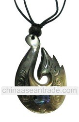 Carving sea shell Necklace