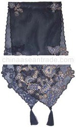 Tablecloth Runner With Batik Embroidery Applique