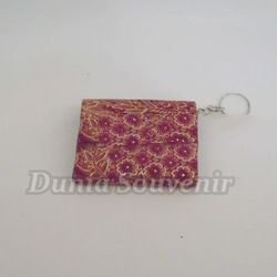 Batik wallet keychain