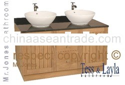 Vittoria Bathroom Vanity-Teak Wooden Bathroom Furniture