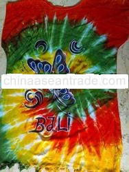 Rainbow blouse with butterfly hand painted