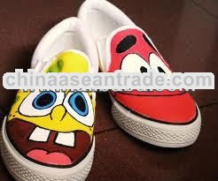 a handmade painted shoes