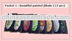 Beautiful Painted Hijab Packets In Colours