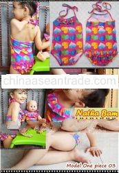 one pice kids swimwear
