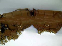 Medium Shoulder Bag With Hand Stitching