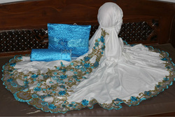 Mukena Telekung Clothing for praying Sutra Dob Punggung Sri