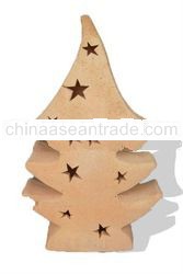 Terracotta christmas fllower pot