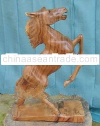 Horse Wooden Carving AN002