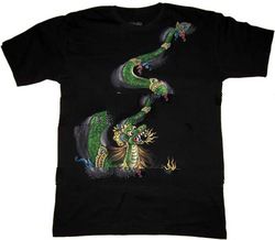 Hand Painted T-Shirt Bali Dragon