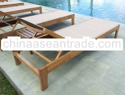Cassablanca Teak Batyline Sun Loungers-SL030