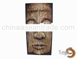 Lukisan Timbul Kepala Borneo