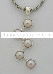 HS Freshwater Pearl Pendant Handmade
