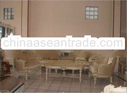 LOUIS Living Room Solid Wooden Sofa Set