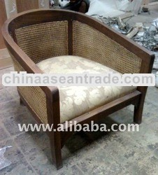 Cane Arm Chair with Cushion - Cane Chair Seat