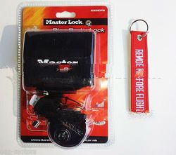 Master disk lock motorcycle brake safety security key keychain dirt bike cruiser