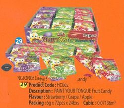 Paint Your Tongue Fruit Candy