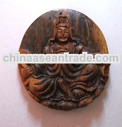 Quan ying agarwood pendant