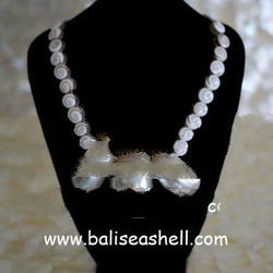 seashell jewelry pearl turbo art bali jewellery