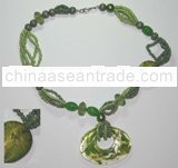 Green Necklace With Pendant
