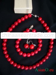 Corals Jewellery Sets (Necklace, Bracelet And Earrings)