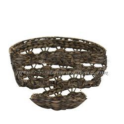  hand made water hyacinth rectangular storage basket