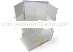 Silk Invitation Box "Ivory & Rhinestone Clasp"