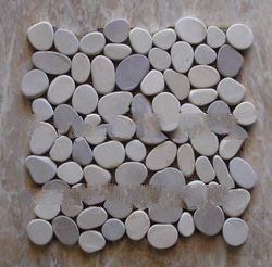 Stone Pebbles Cut Slices Tile Interlocking