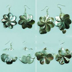 earring with best carving art crafts with flower design