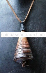 Jewelry Gemstone Ice Cream Cone Shell Pendant