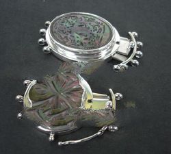 SS Tongue Clasp with MOP Motif