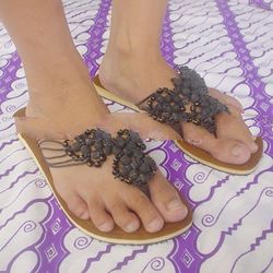 Resin Ball Bead Flip Flops