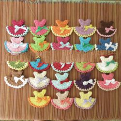 Dress Crochet Brooch