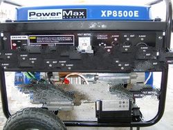 PowerMax XP8500E 8,500 Watt 16 HP OHV Gas Powered Generator With Wheel Kit And Electric Start