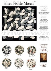 Sliced Pebble (Tm) Desinger Series Mosaic