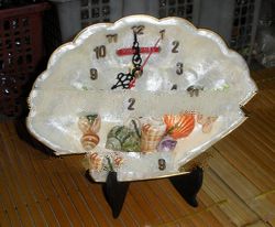 Shell Clock / Shell Handicraft / Handmade Clock / Shell Product