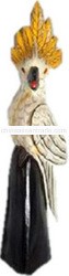 WOOD BIRD ANIMAL STATUE 11