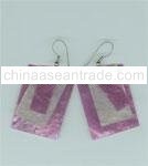 Triple Square Shell Earring